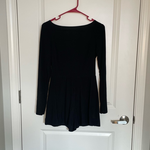 PLT Cowl Back Stretch Romper - Picture 1 of 5